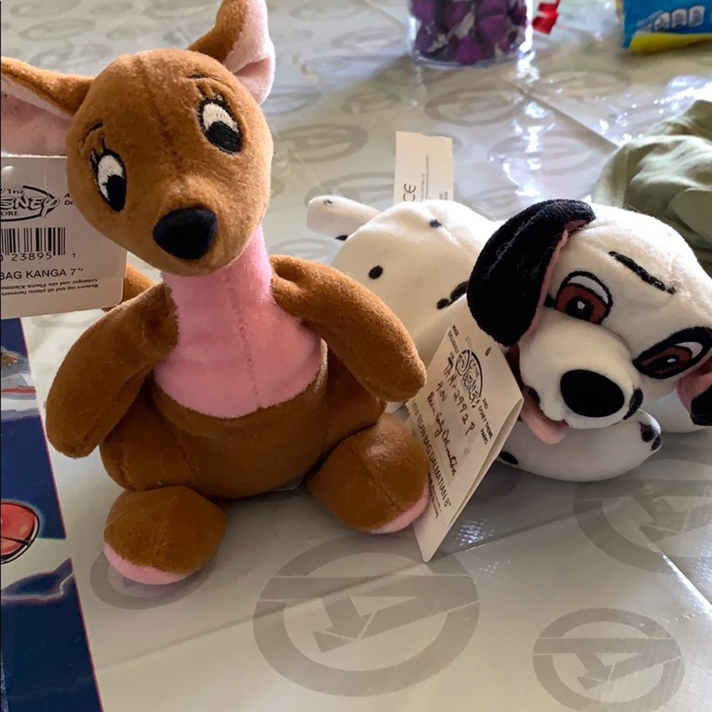 2 Vintage Disney Beanie Babies